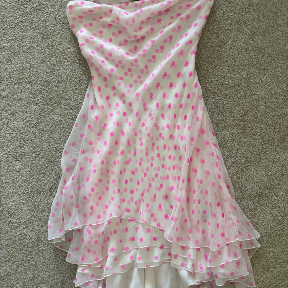 Ralph Lauren Pink Polka Dot Dress